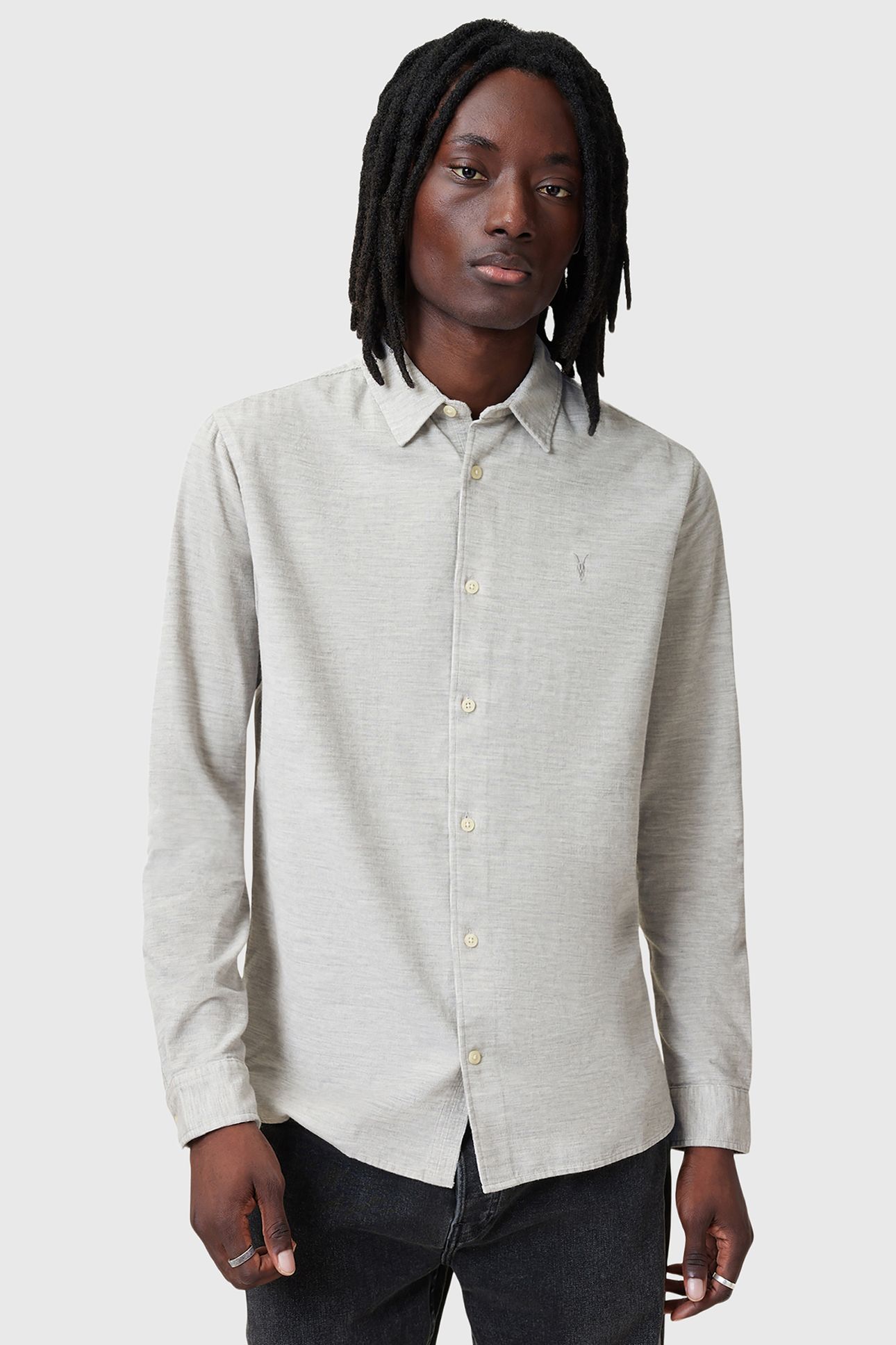 LORELLA LS SHIRT WHISPER GREY 1