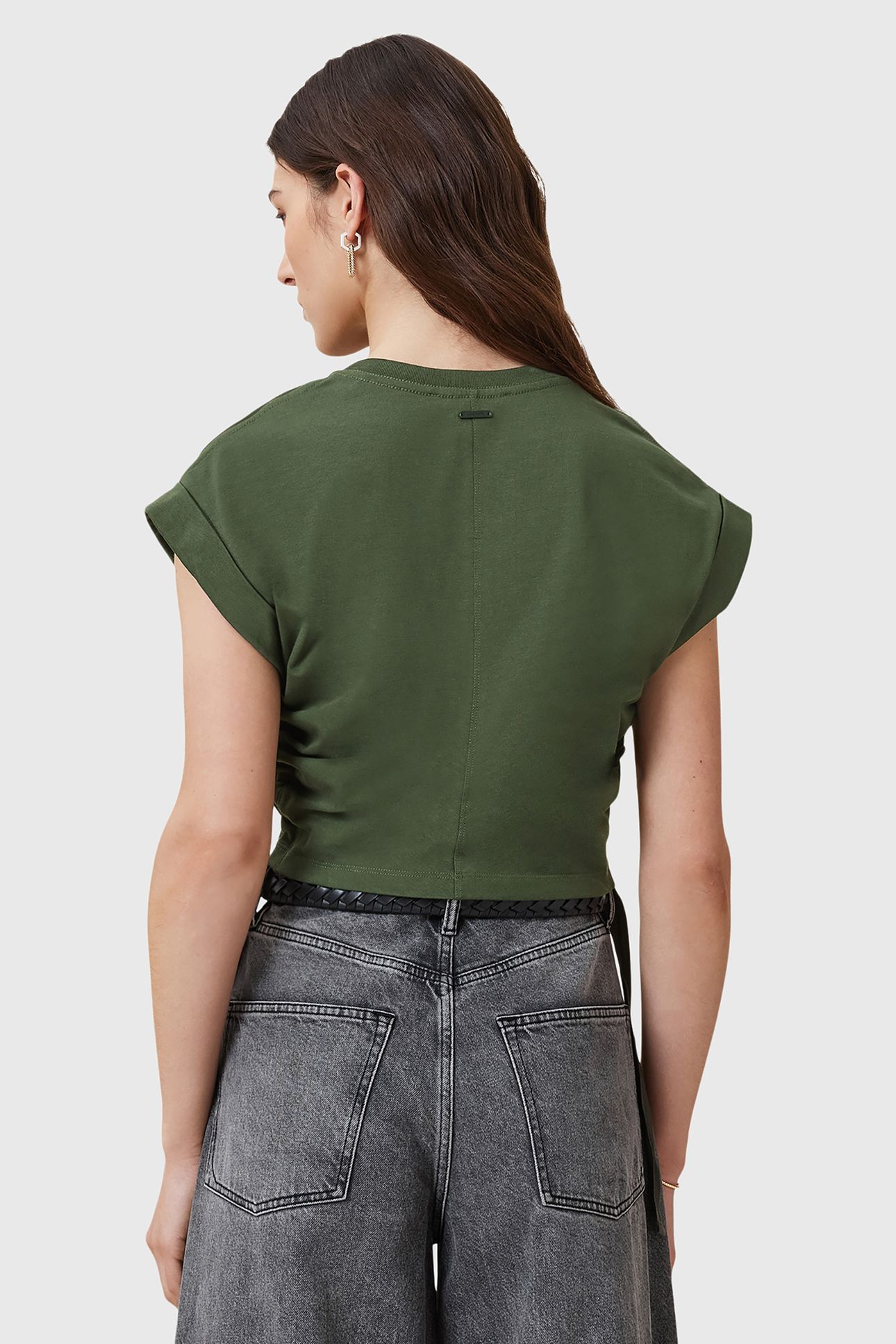 MIRA SATIN TEE RIFLE GREEN 2