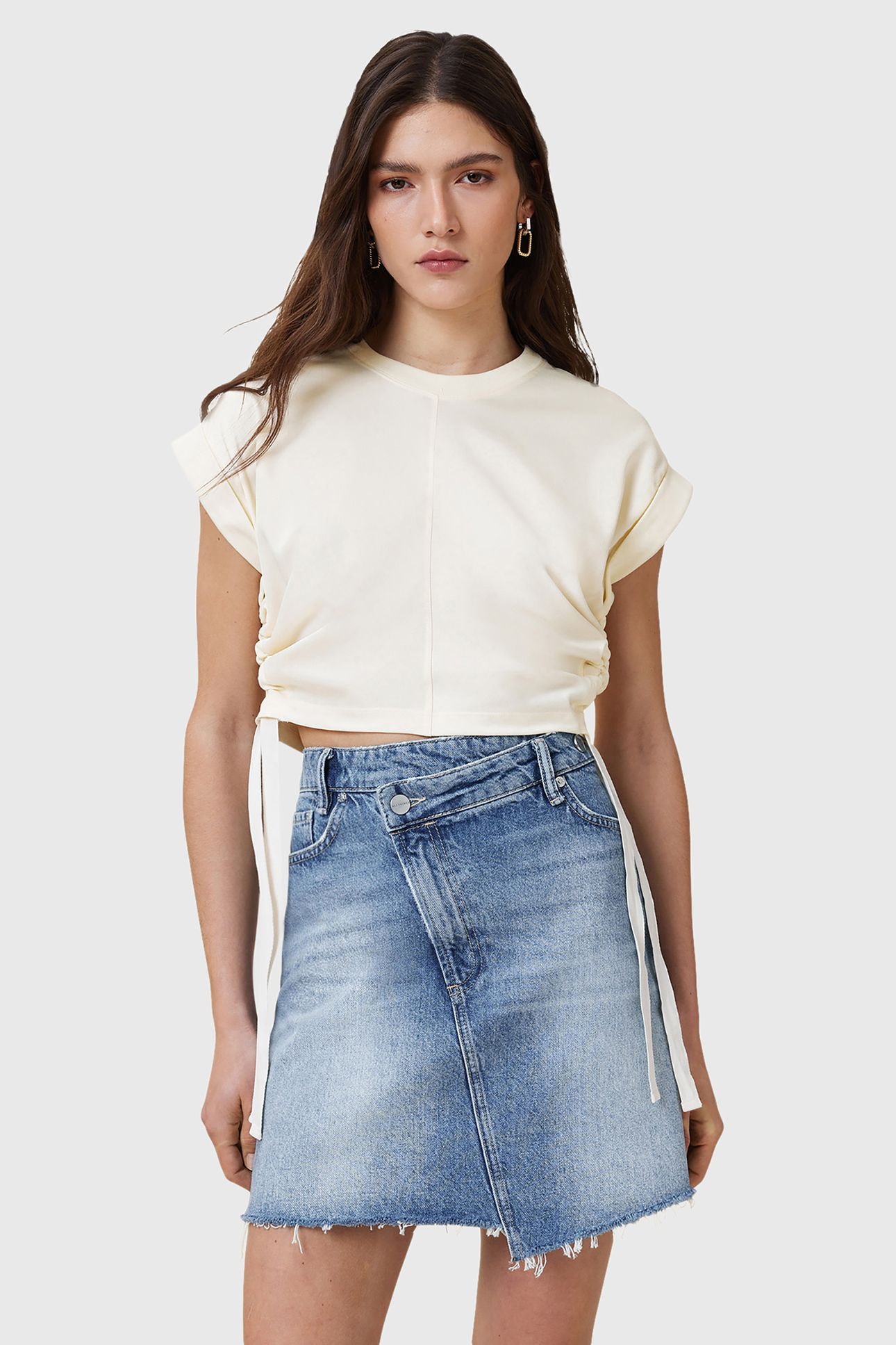 MIRA SATIN TEE TOFU WHITE 1