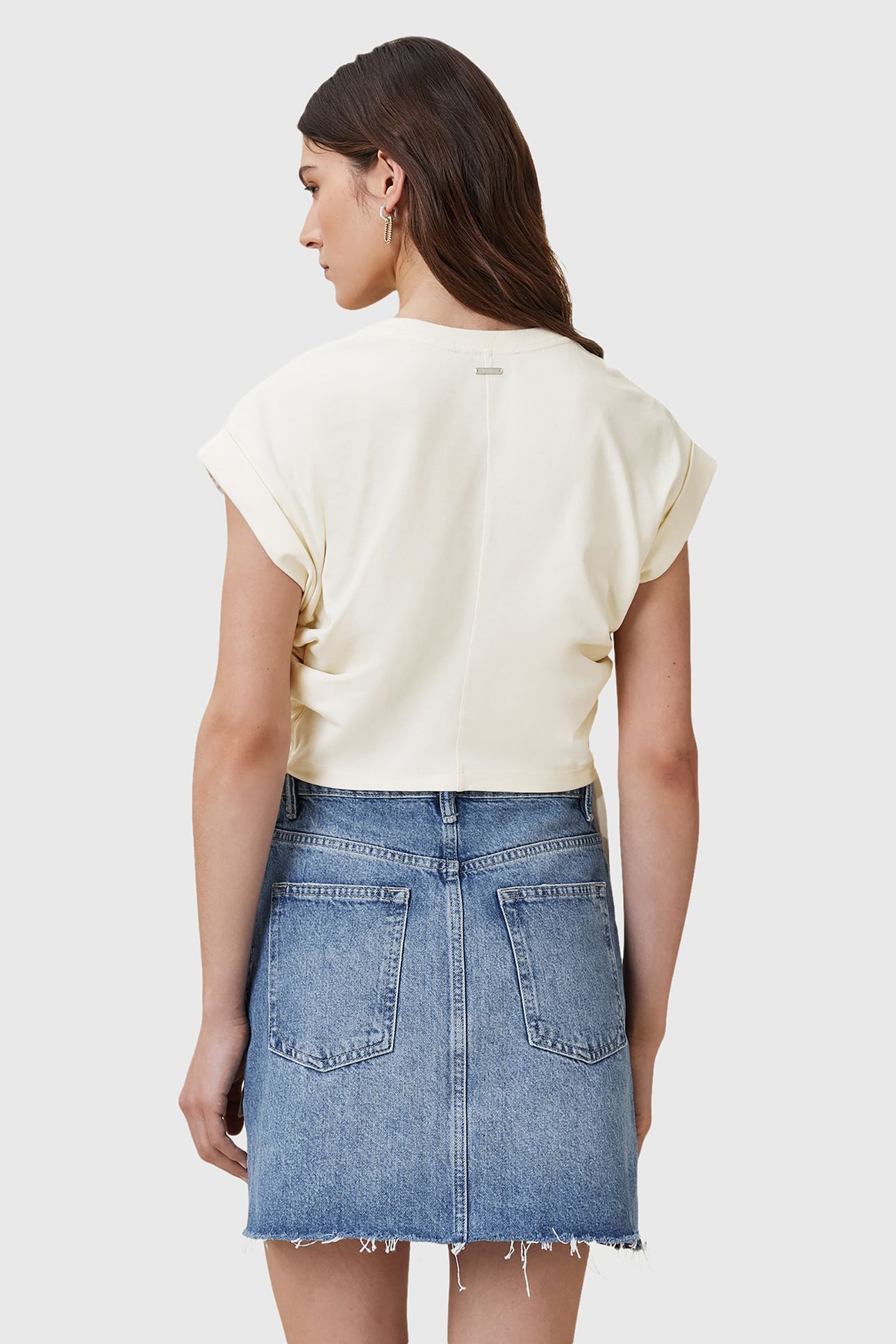 MIRA SATIN TEE TOFU WHITE 2