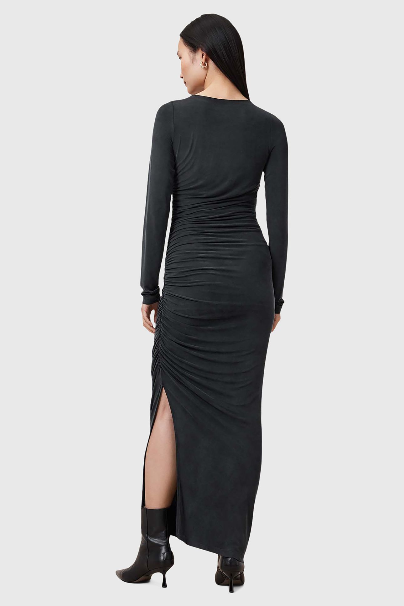 HANAKO CUPRO DRESS BLACK 2