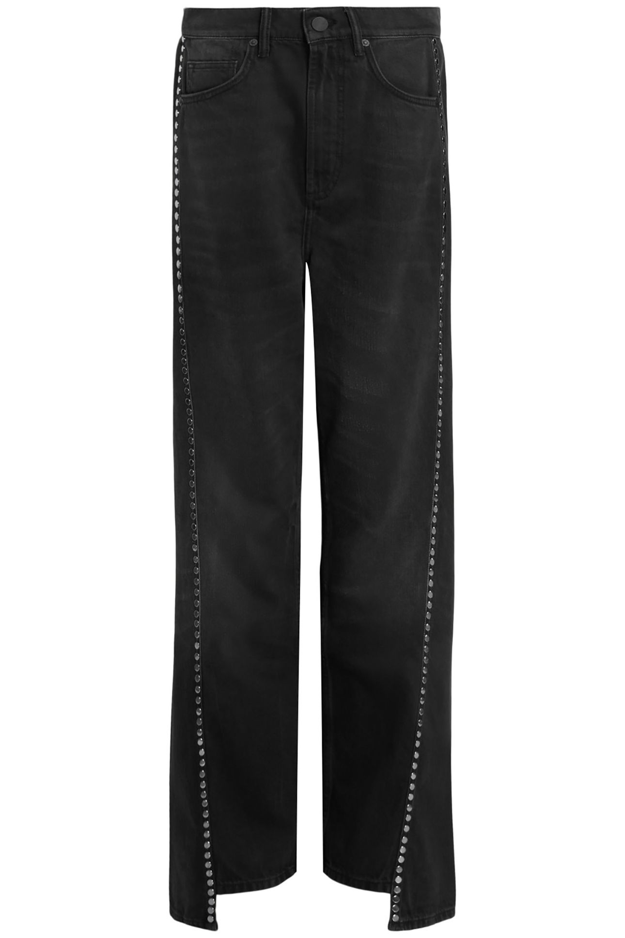 FRANKIE STUD JEAN WASHED BLACK 4