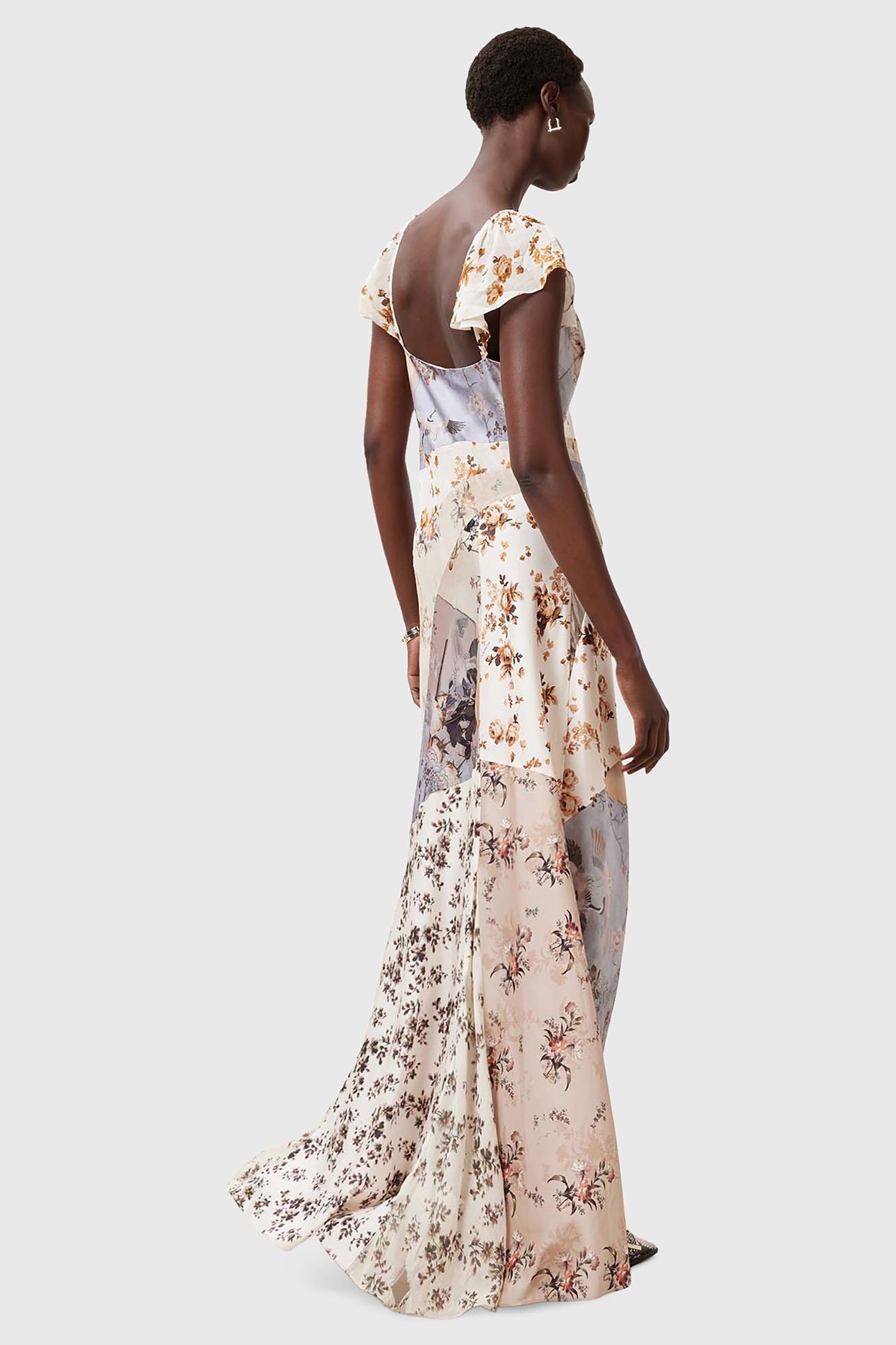 LALA DRESS ORIGIN DITSY BROWN 5