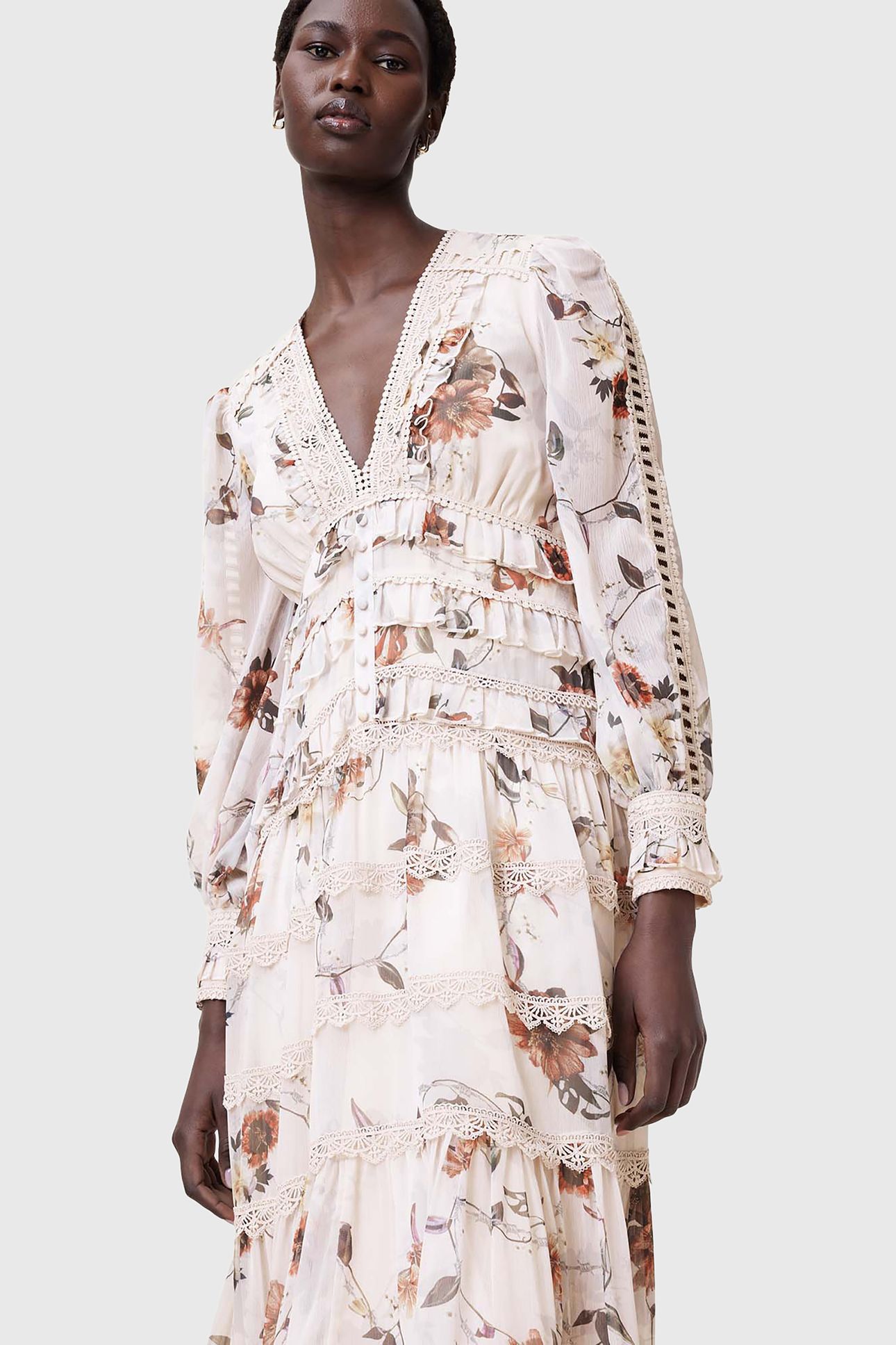 ZORA MIDI DRESS UNITY ECRU WHITE 6