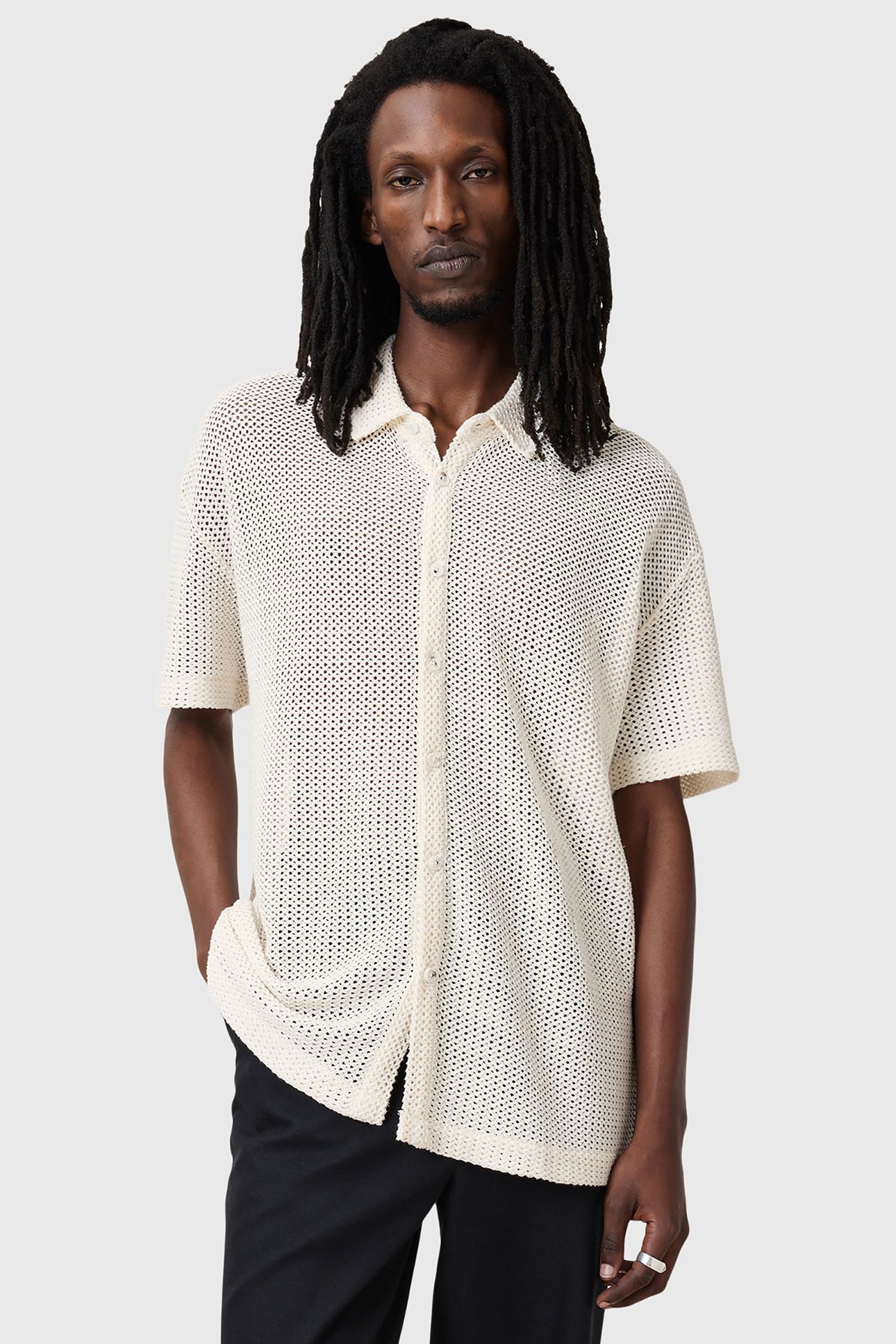 MUNROE SS SHIRT CHALK WHITE 1