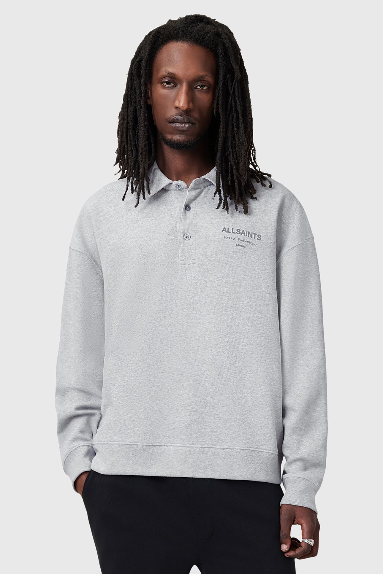 XANDER SWEAT POLO GREY MARL 1