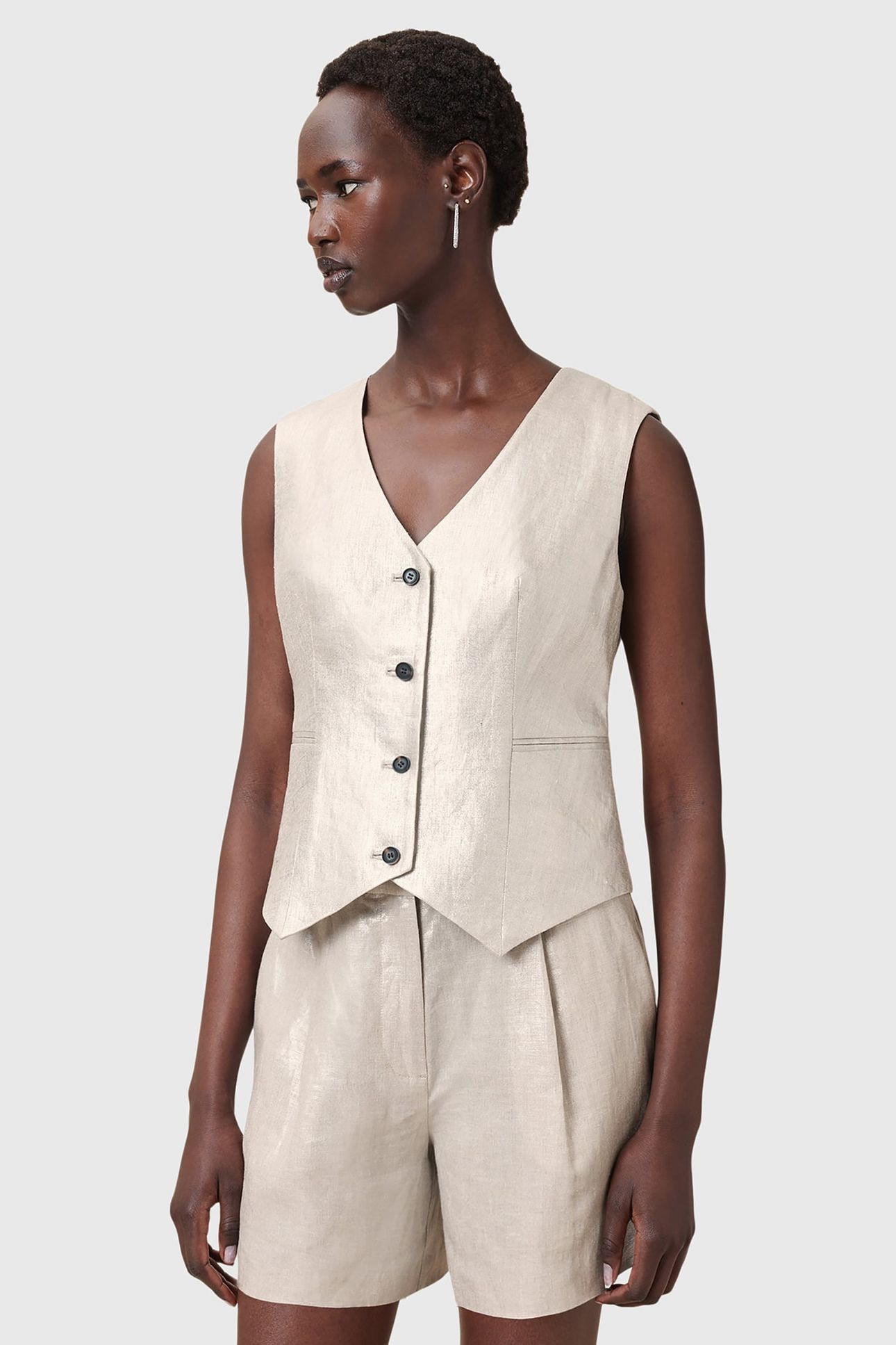 AVERIE WAISTCOAT SILVER GREY 5