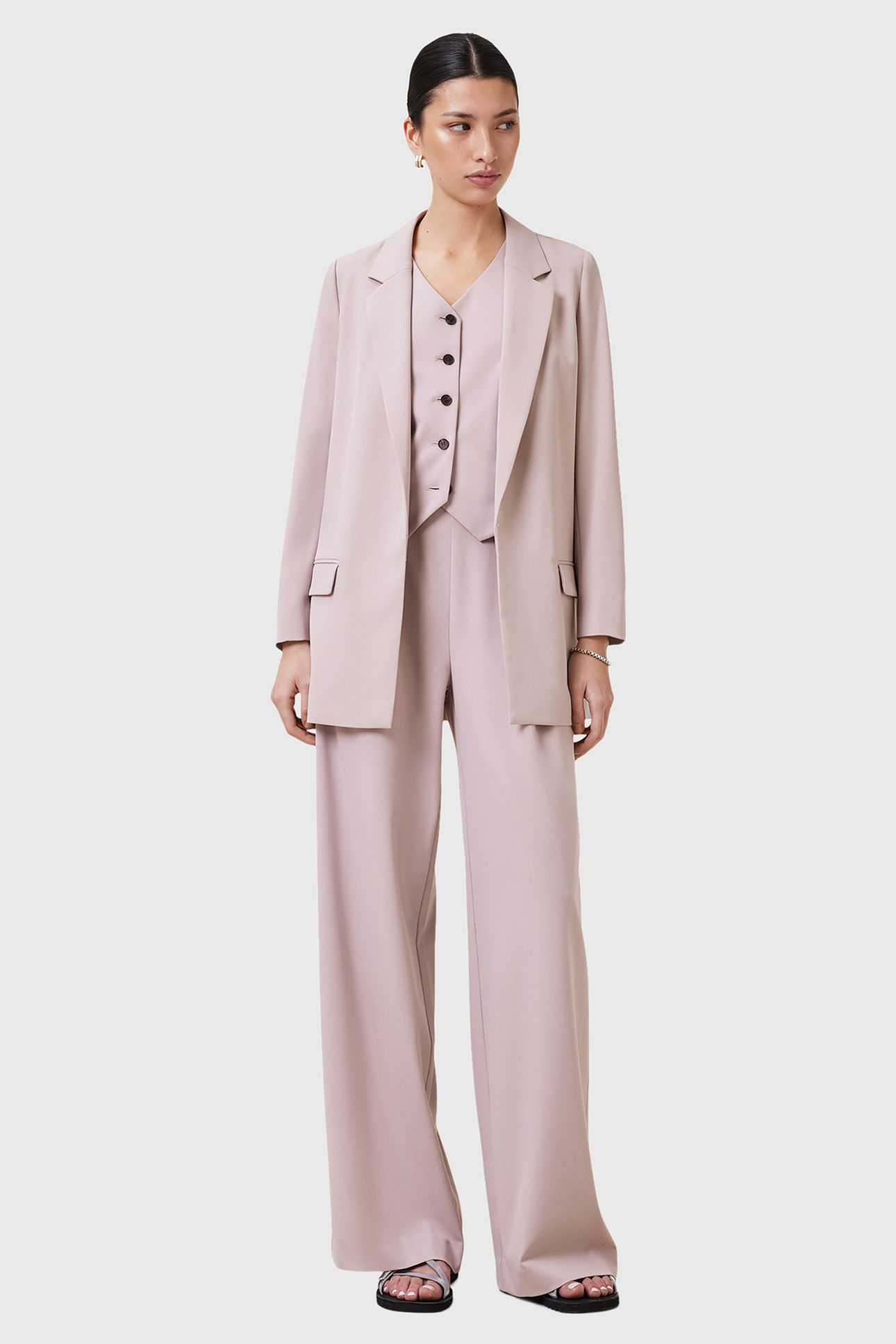 ALEIDA TRI WAISTCOAT MAUVE CHALK PINK 5