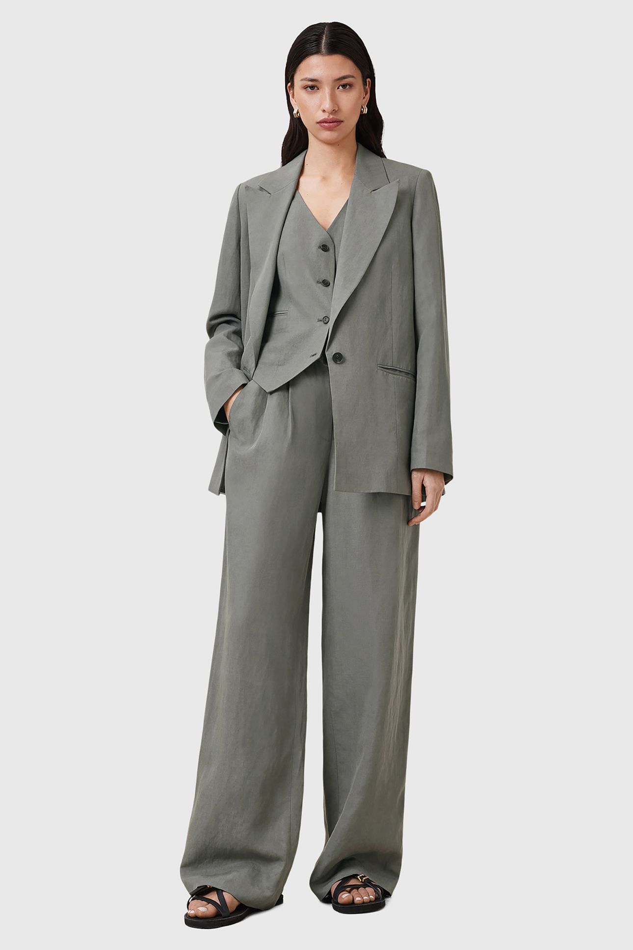 AVERIE LIN TROUSER GREY 6