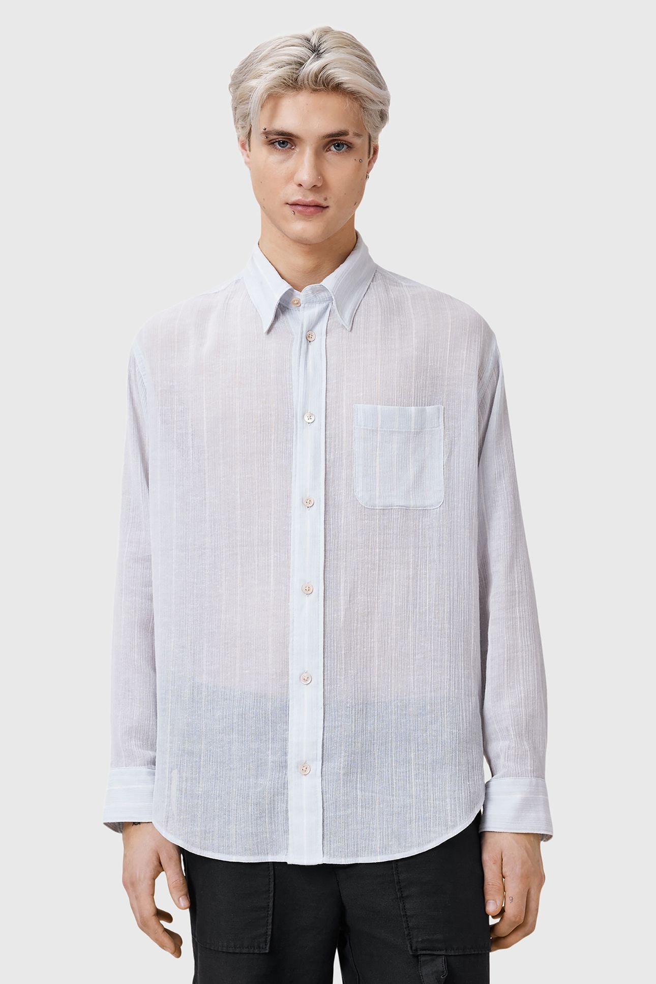 HOLME LS SHIRT WILLOW BLUE 1