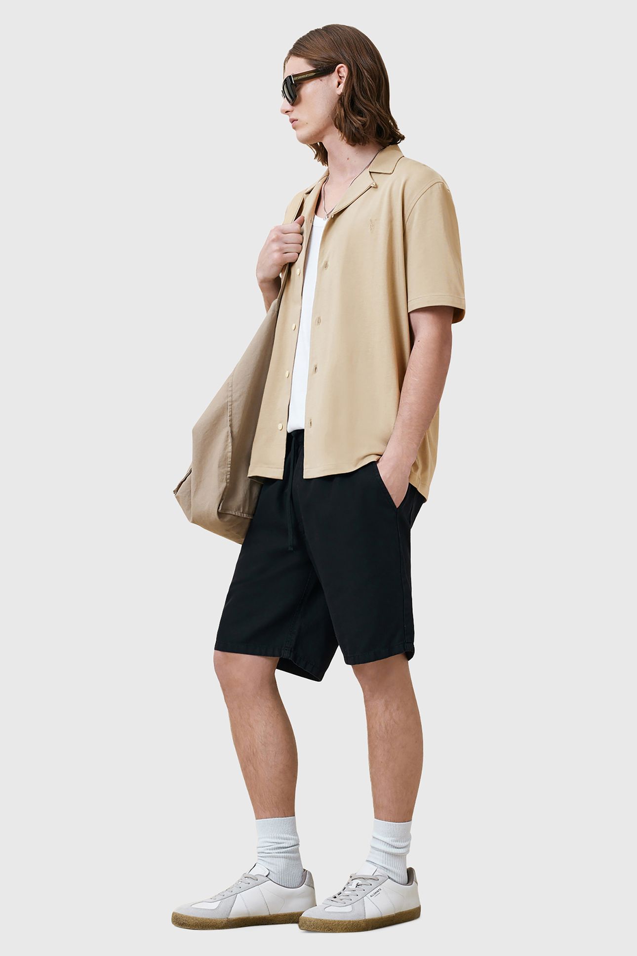 HUDSON SS SHIRT PEBBLE BROWN 5
