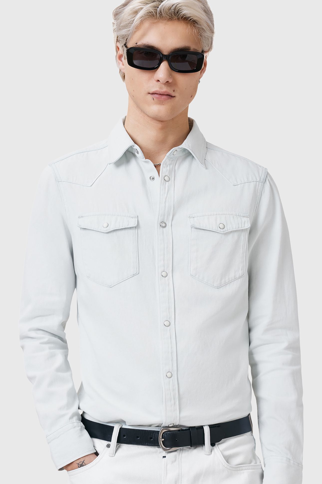 MACGOWAN SHIRT BLEACH WHITE 7