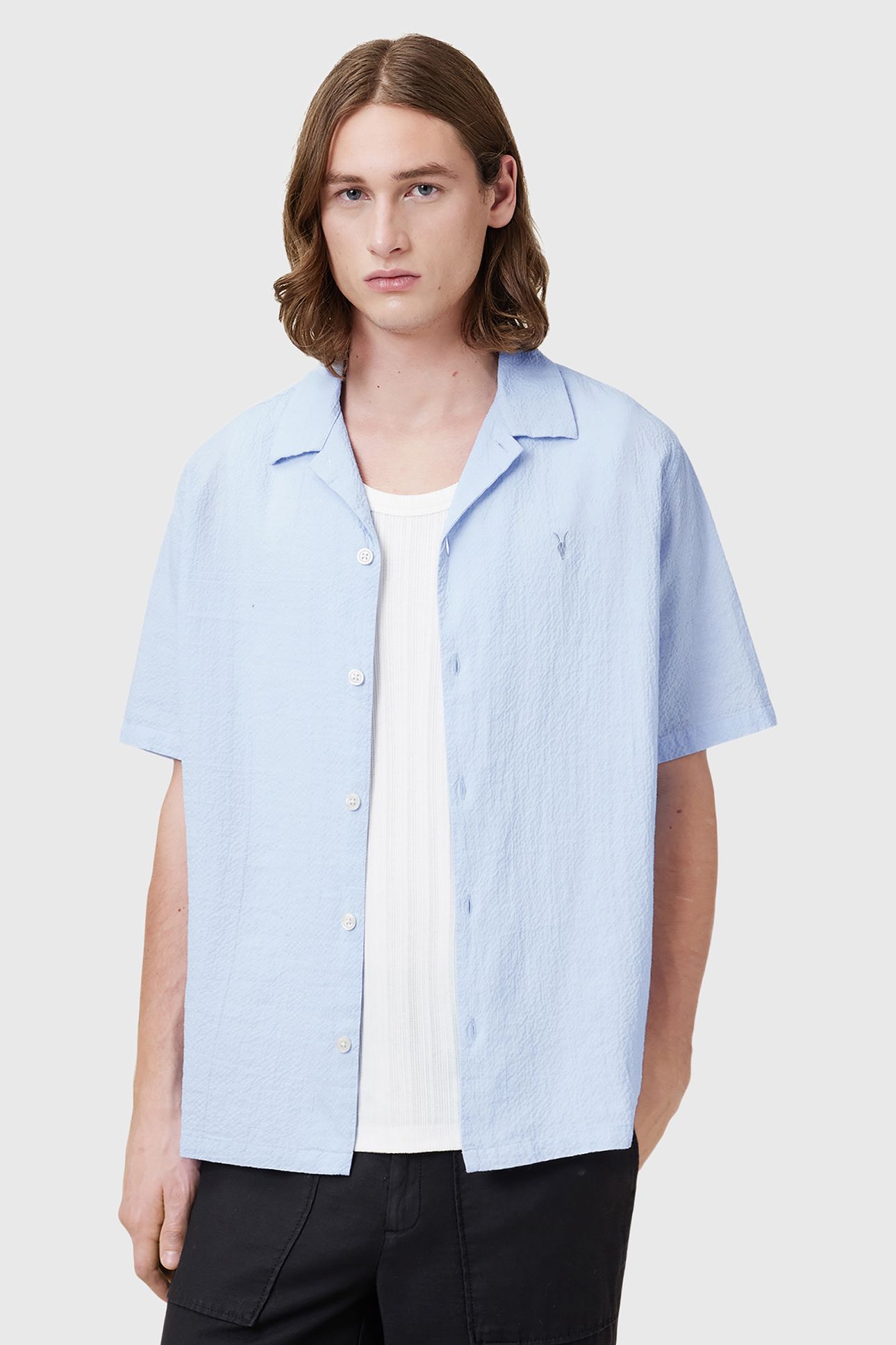 VALMER SS SHIRT SHORE BLUE 6