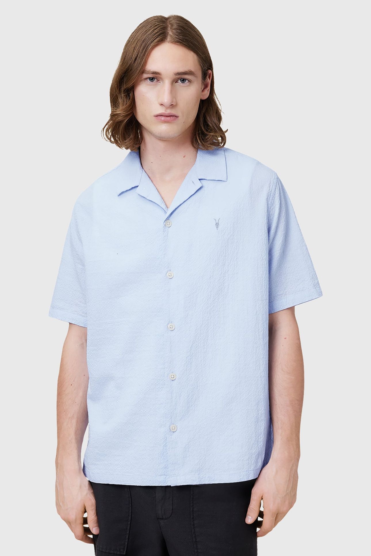 VALMER SS SHIRT SHORE BLUE 1