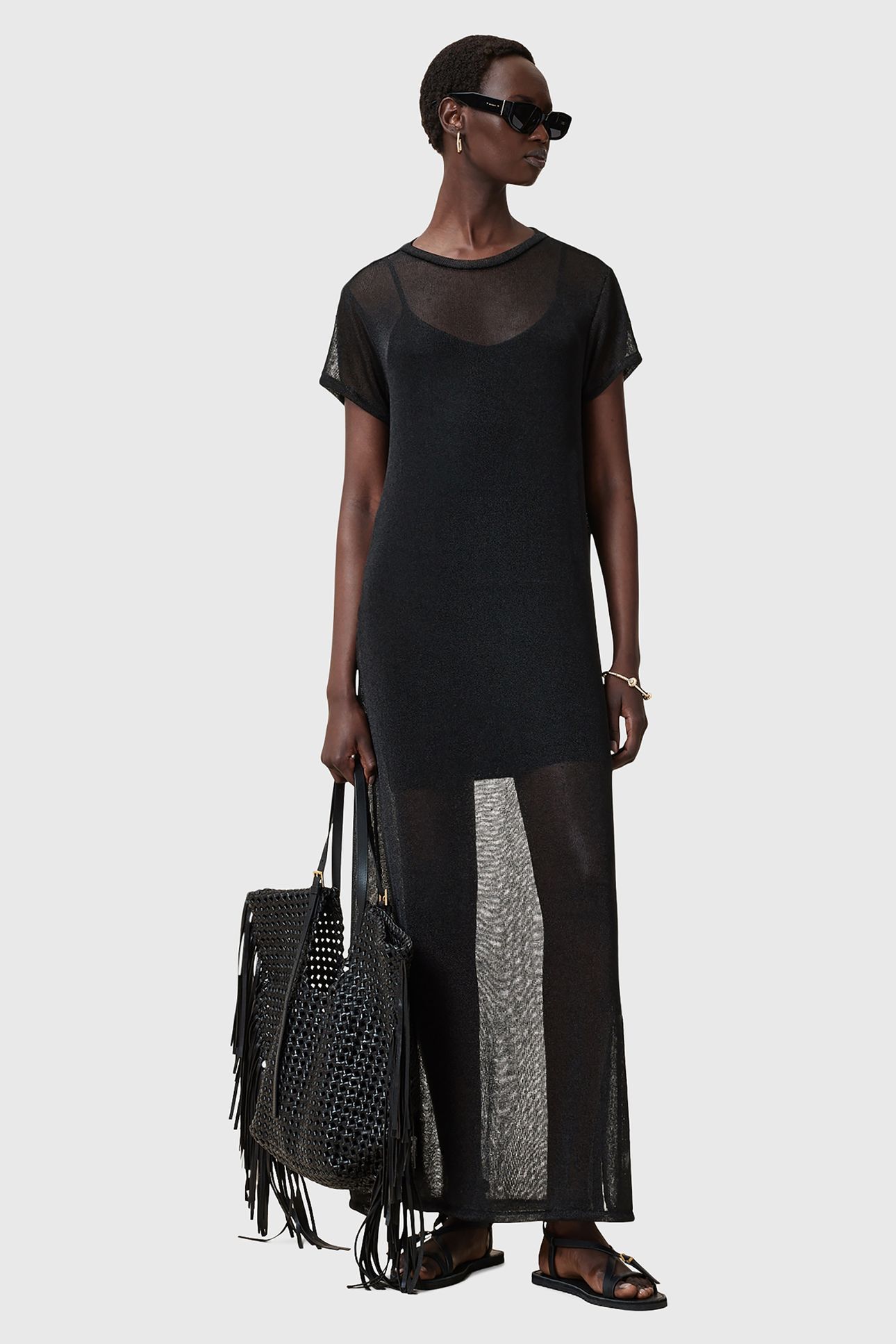 THEA SPARKLE DRESS BLACK 4