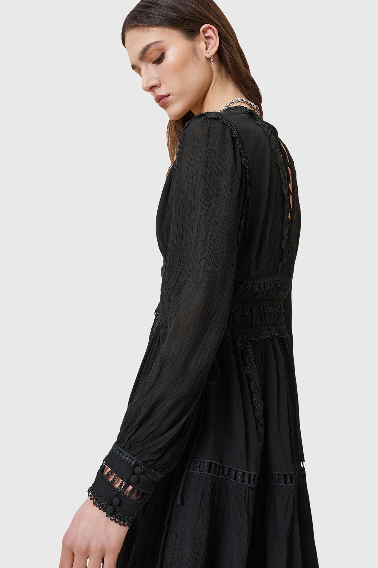 XANTHE LS MINI DRESS BLACK 5