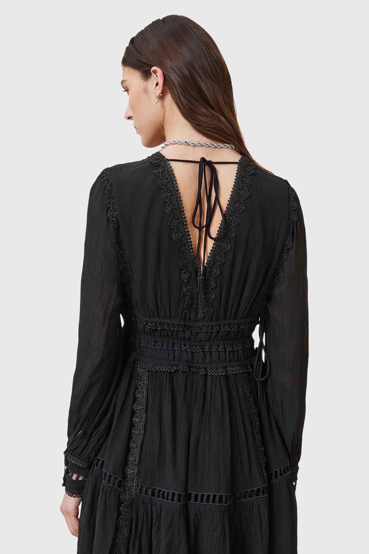 XANTHE LS MINI DRESS BLACK 6