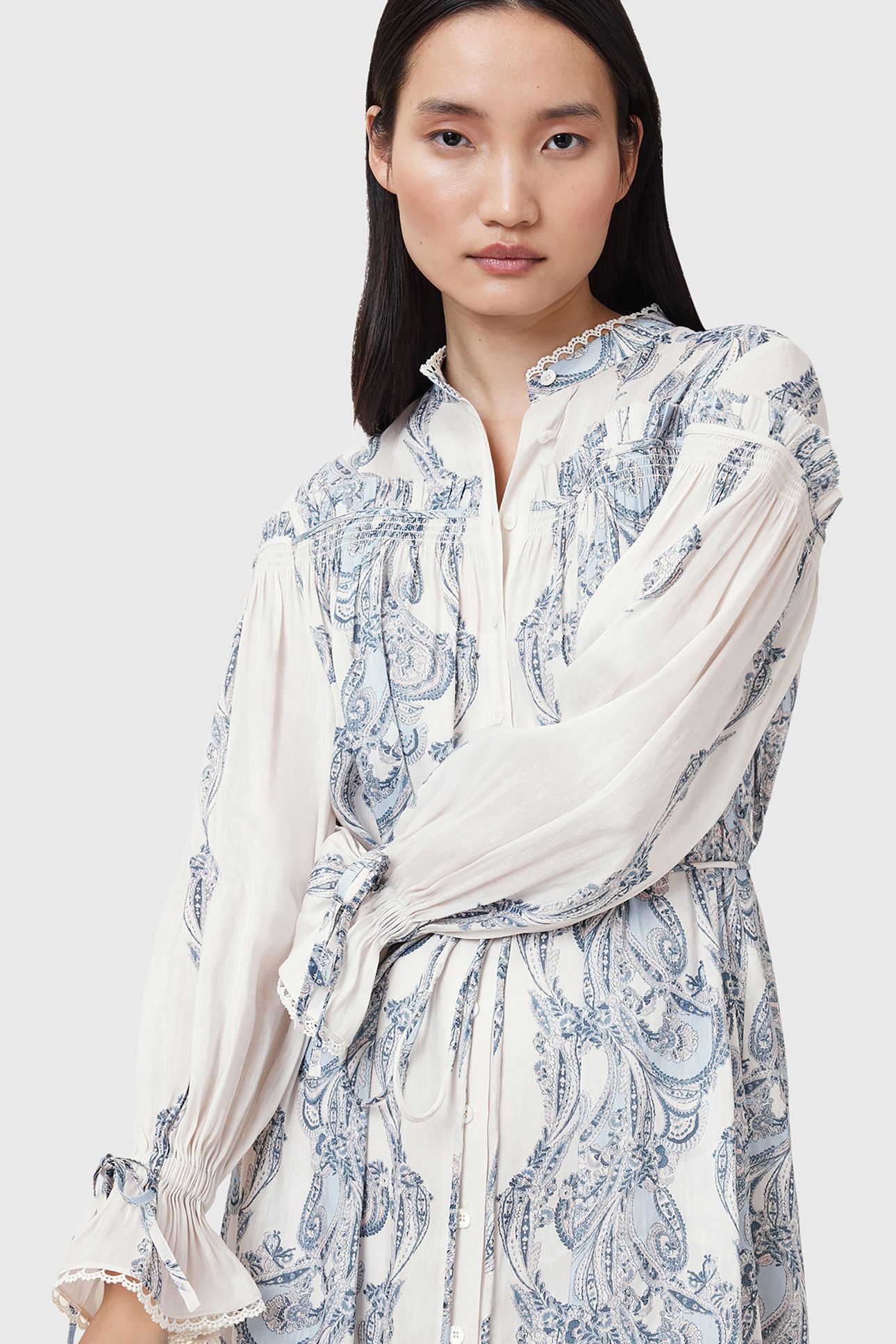 DELPHINE SHIRT DRESS LITA SOFT BLUE 5
