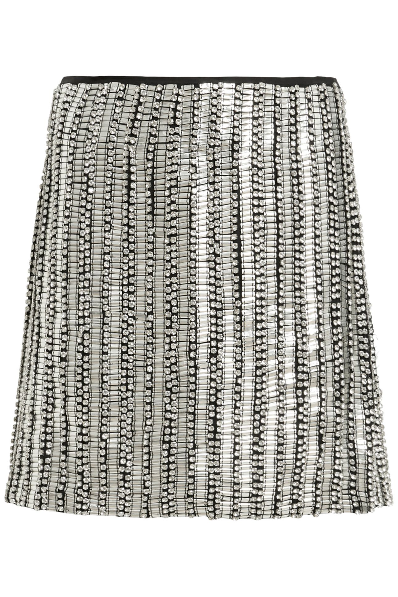 JAMILIA EMB SKIRT SILVER 5