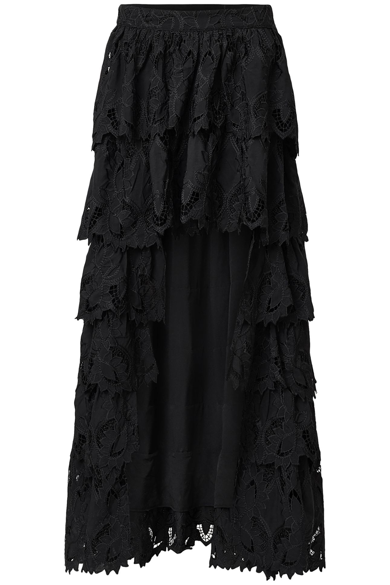 CAVARLY EMB SKIRT BLACK 5