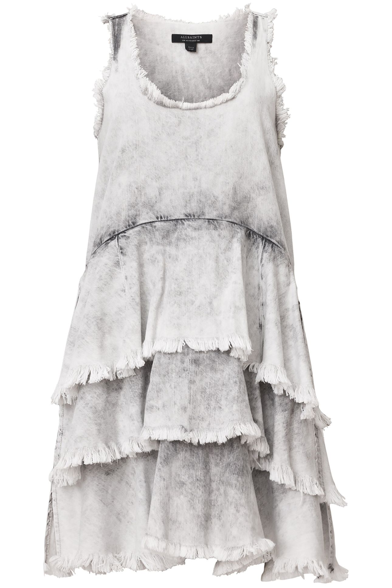 CAVARLY MINI DRESS DENIM GREY 4