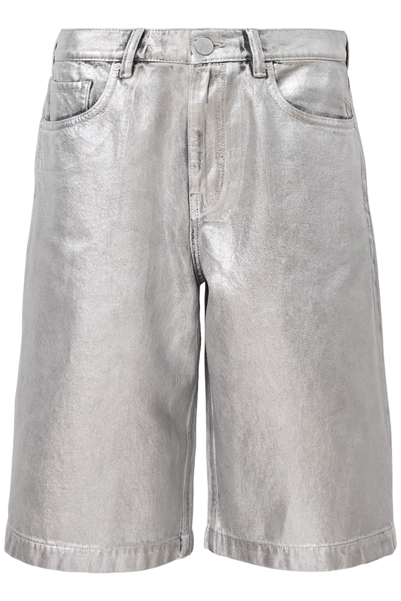LOUIE LONG SHORT METALLIC SILVER 5