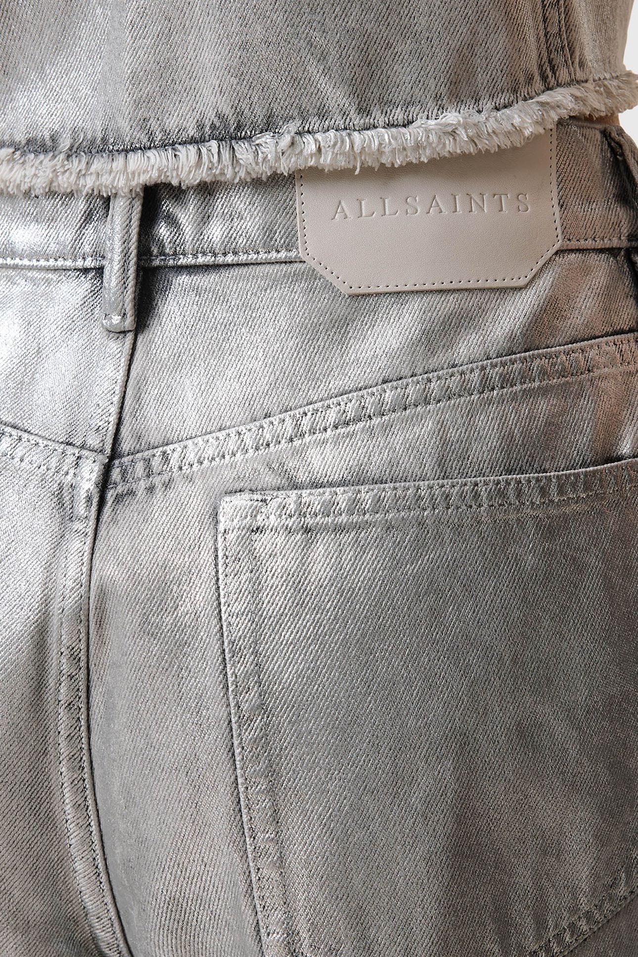 LOUIE LONG SHORT METALLIC SILVER 8