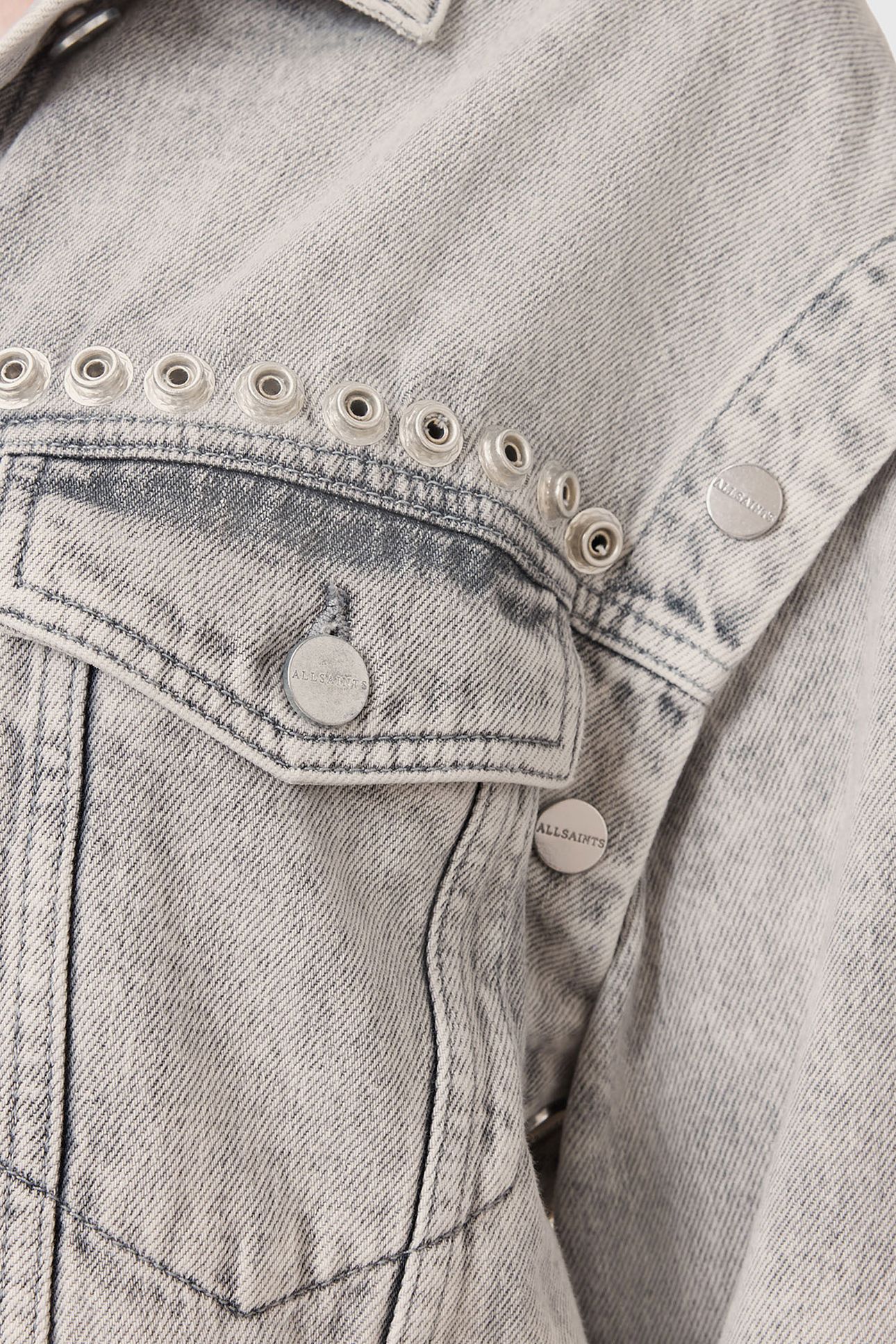 CHLO STUD JACKET WASHED GREY 9