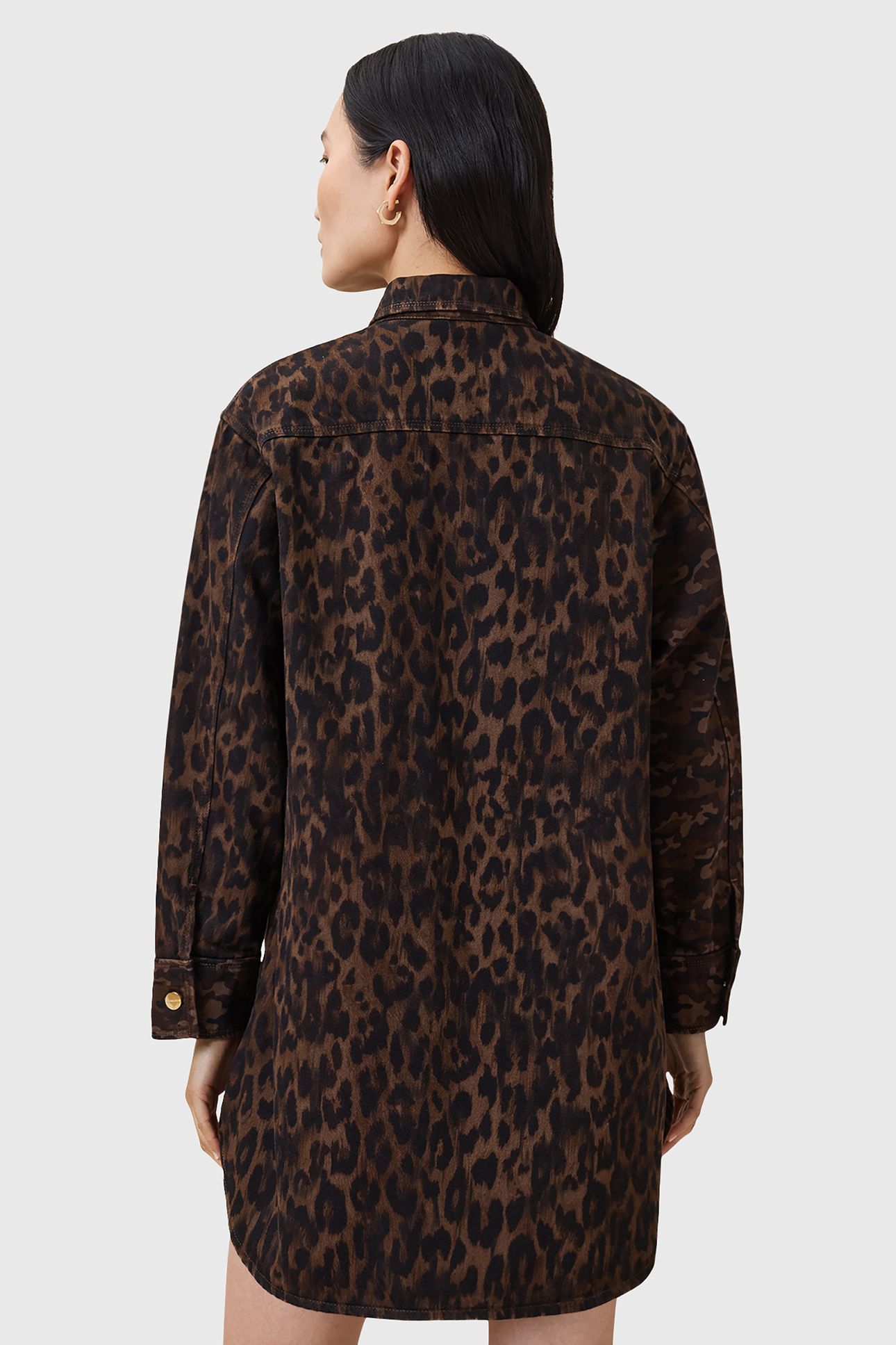 FAYE SHACKET DRESS CAMO BROWN 2