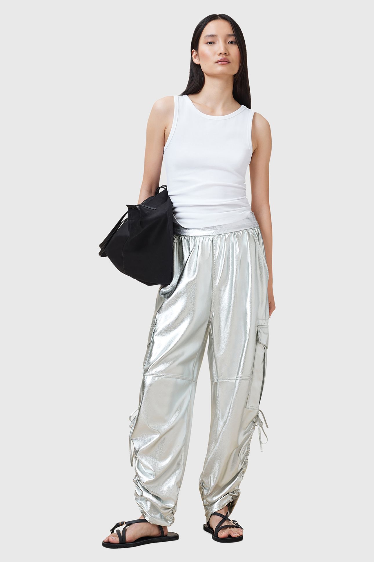KAYE TROUSER METALLIC SILVER 6