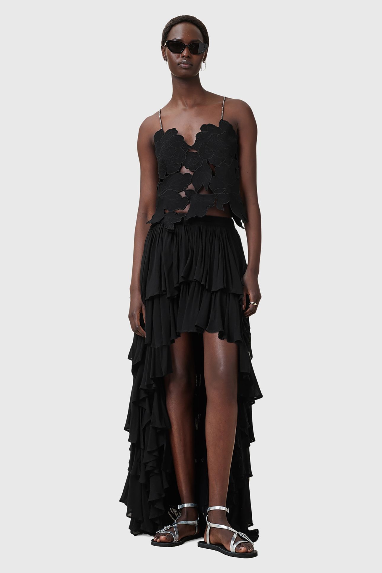FLORA EMB TOP BLACK 5