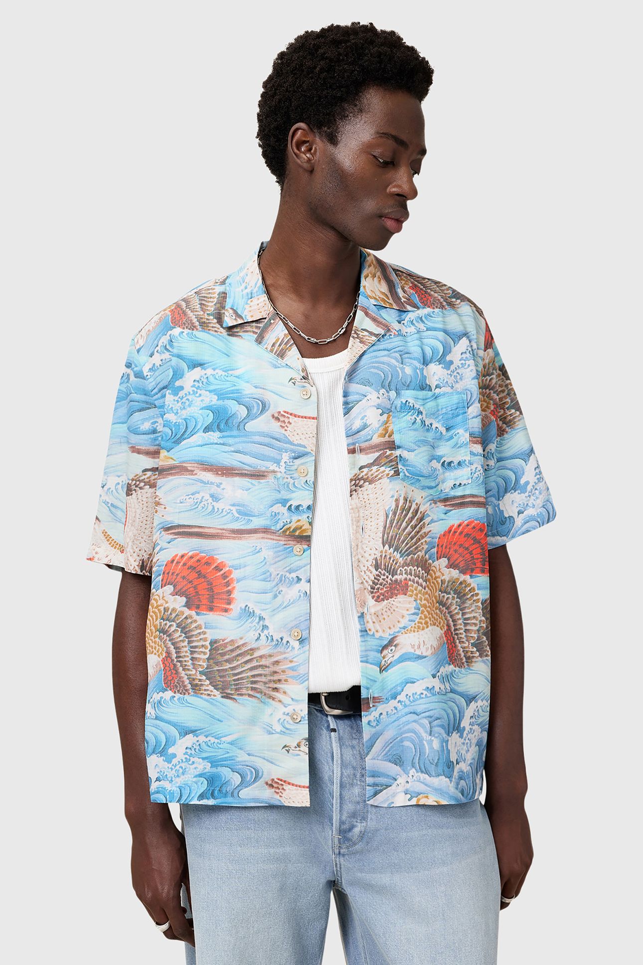 CORSICAN SS SHIRT WILLOW BLUE 1
