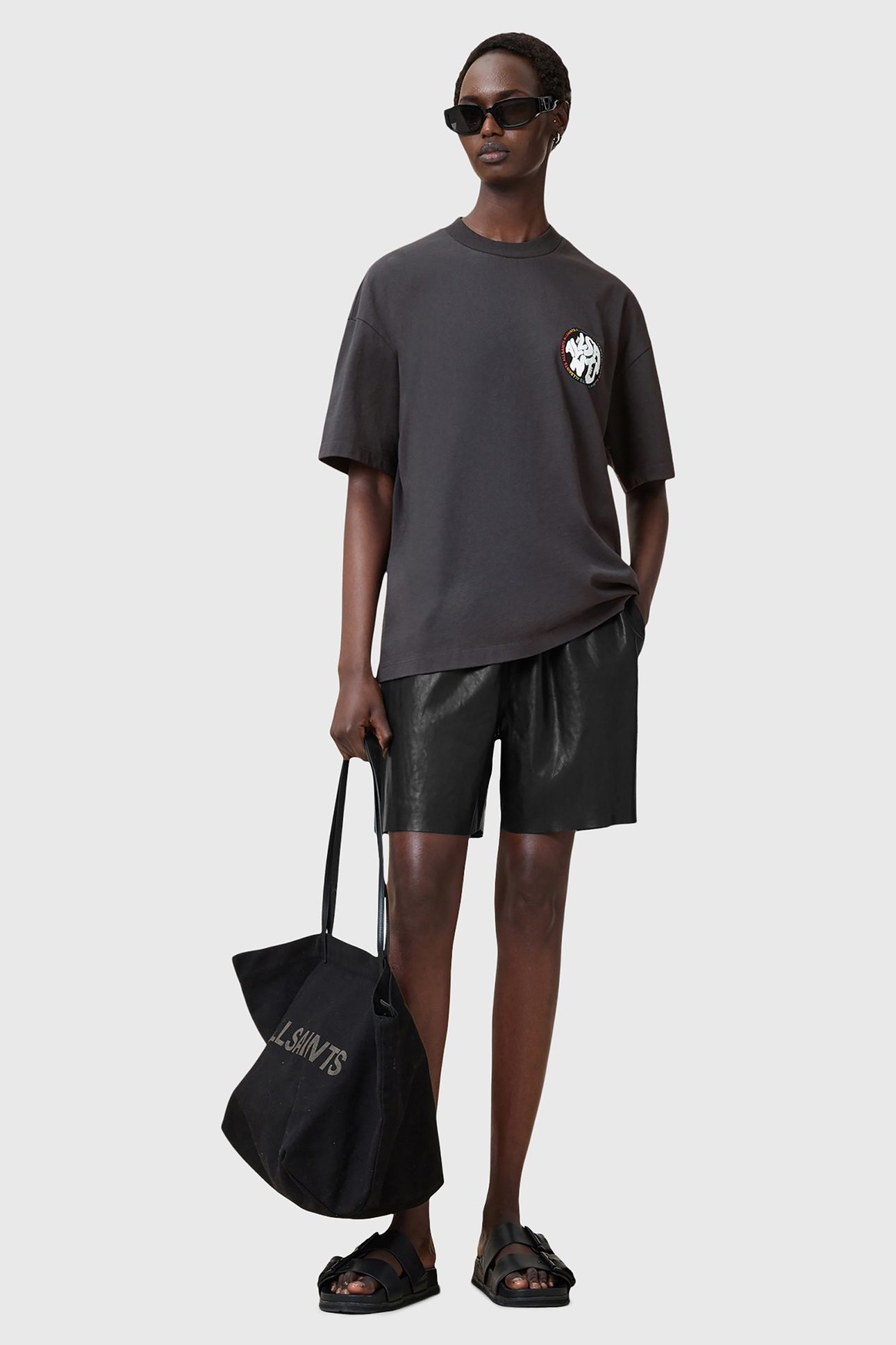 PRIDE DISTORTION TEE WASHED BLACK 5