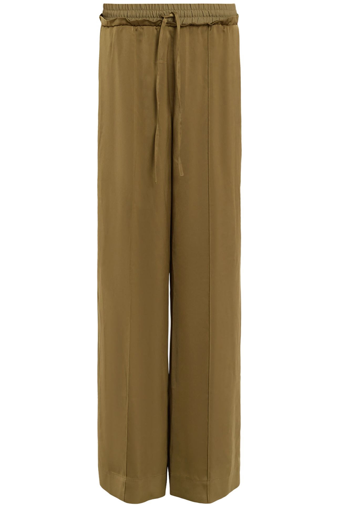ALBA SATIN TROUSER MOSS GREEN 4