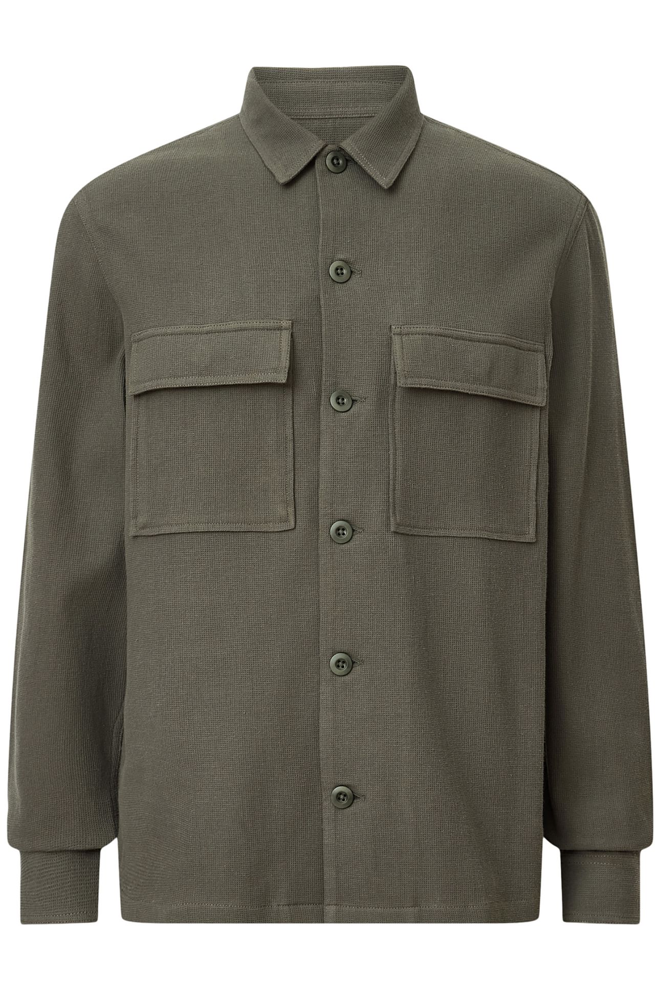 VISCAR LS SHIRT KHAKI GREEN 4