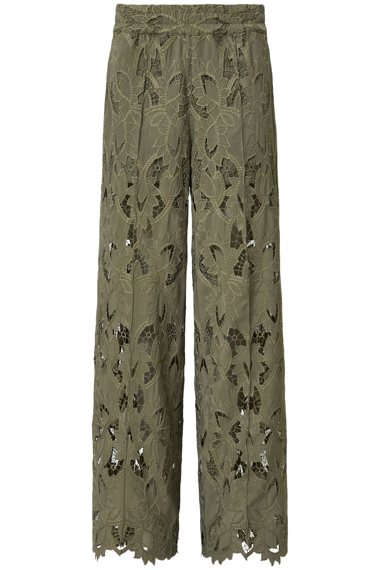 CHARLI EMB TROUSER MERMAID GREEN 5