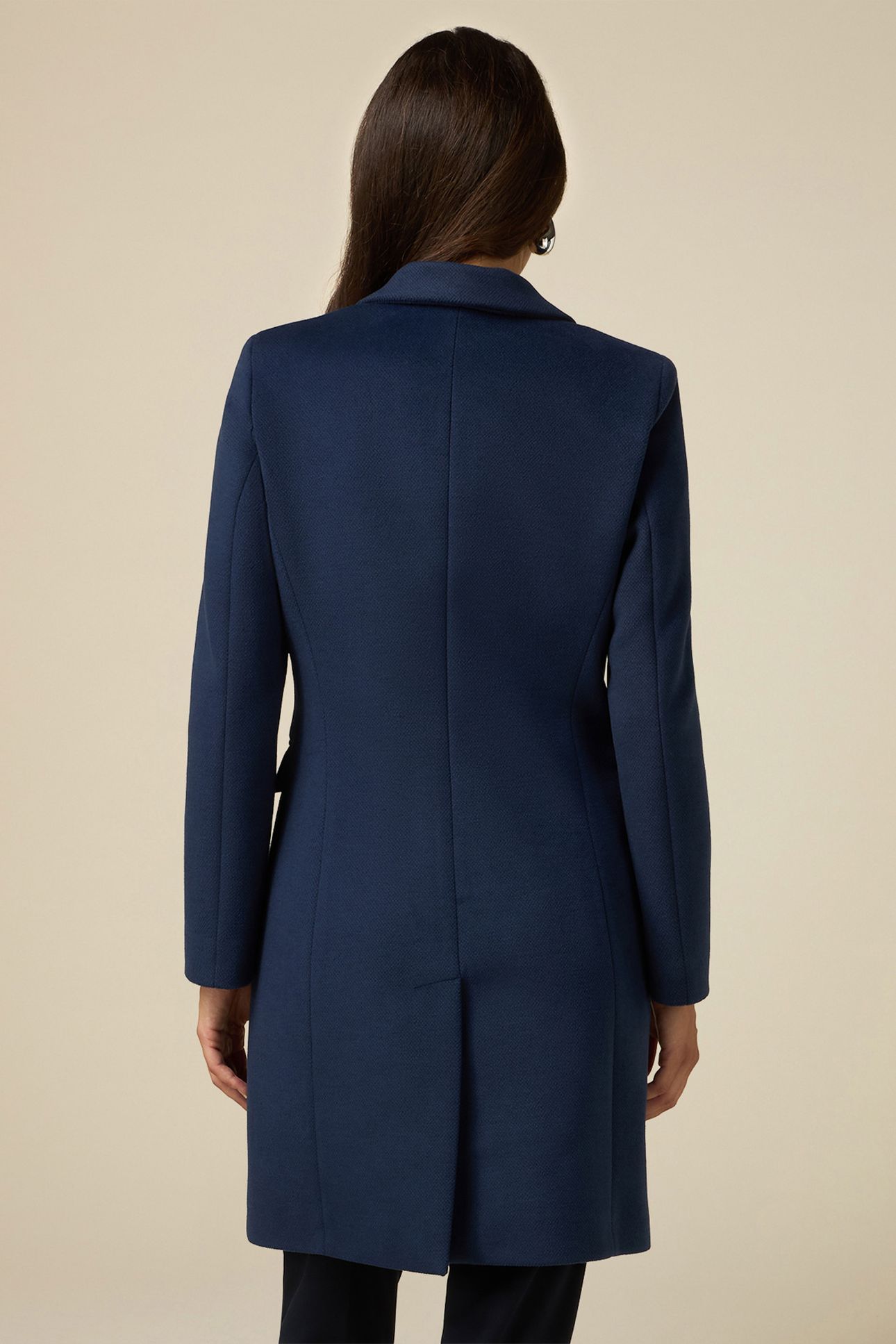 SINGLE-BREASTED COAT WITH POCKETS BLUE 2