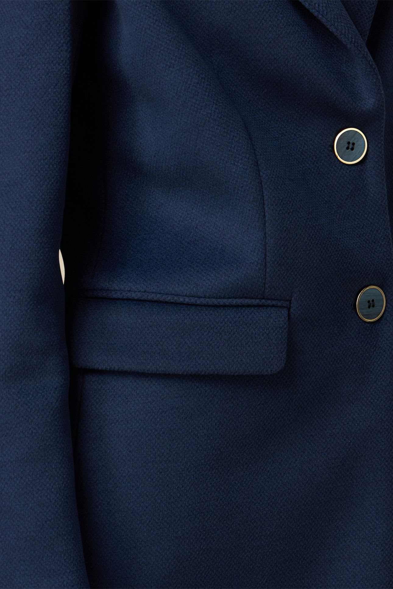 SINGLE-BREASTED COAT WITH POCKETS BLUE 4
