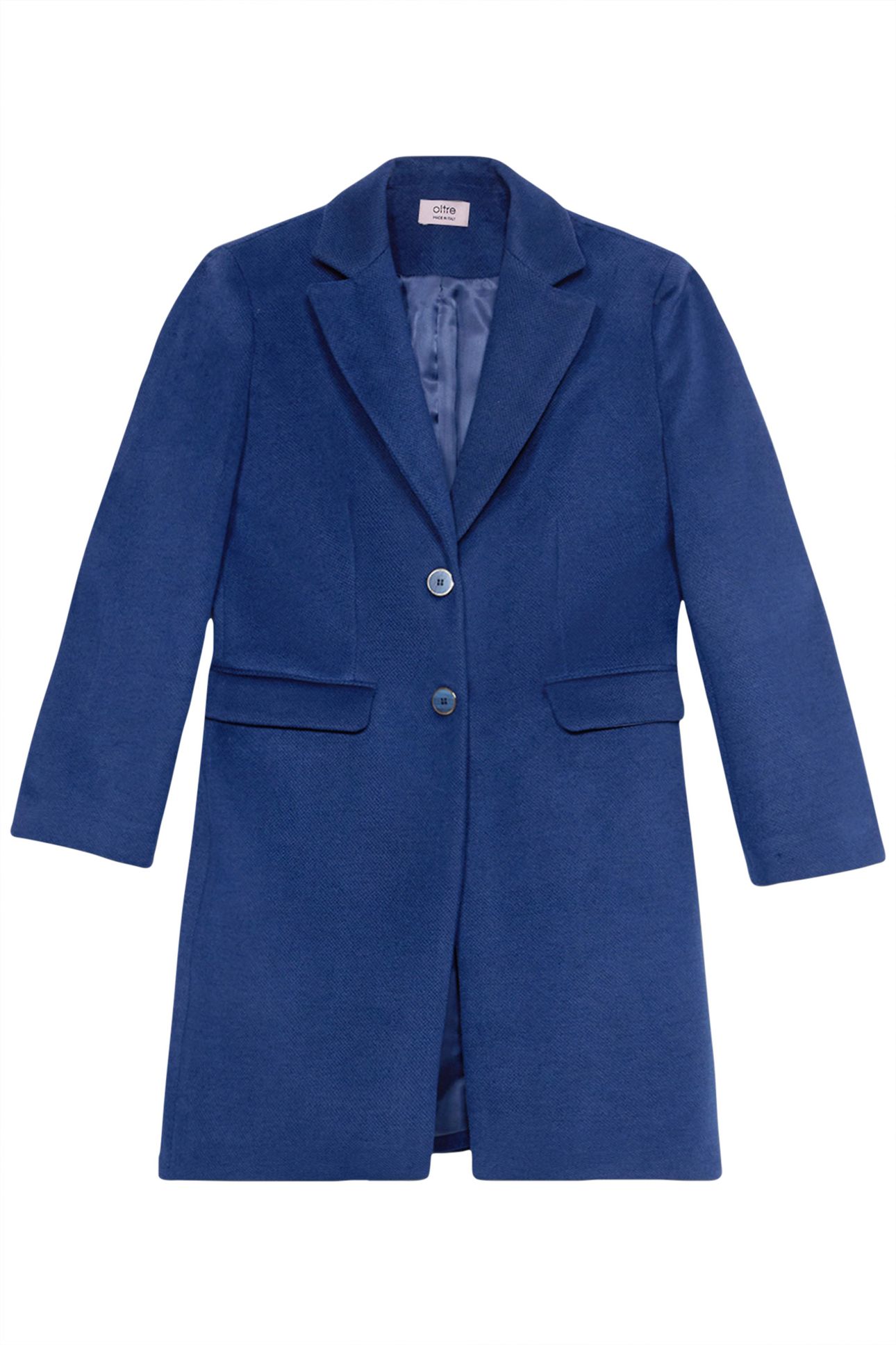 SINGLE-BREASTED COAT WITH POCKETS BLUE 3