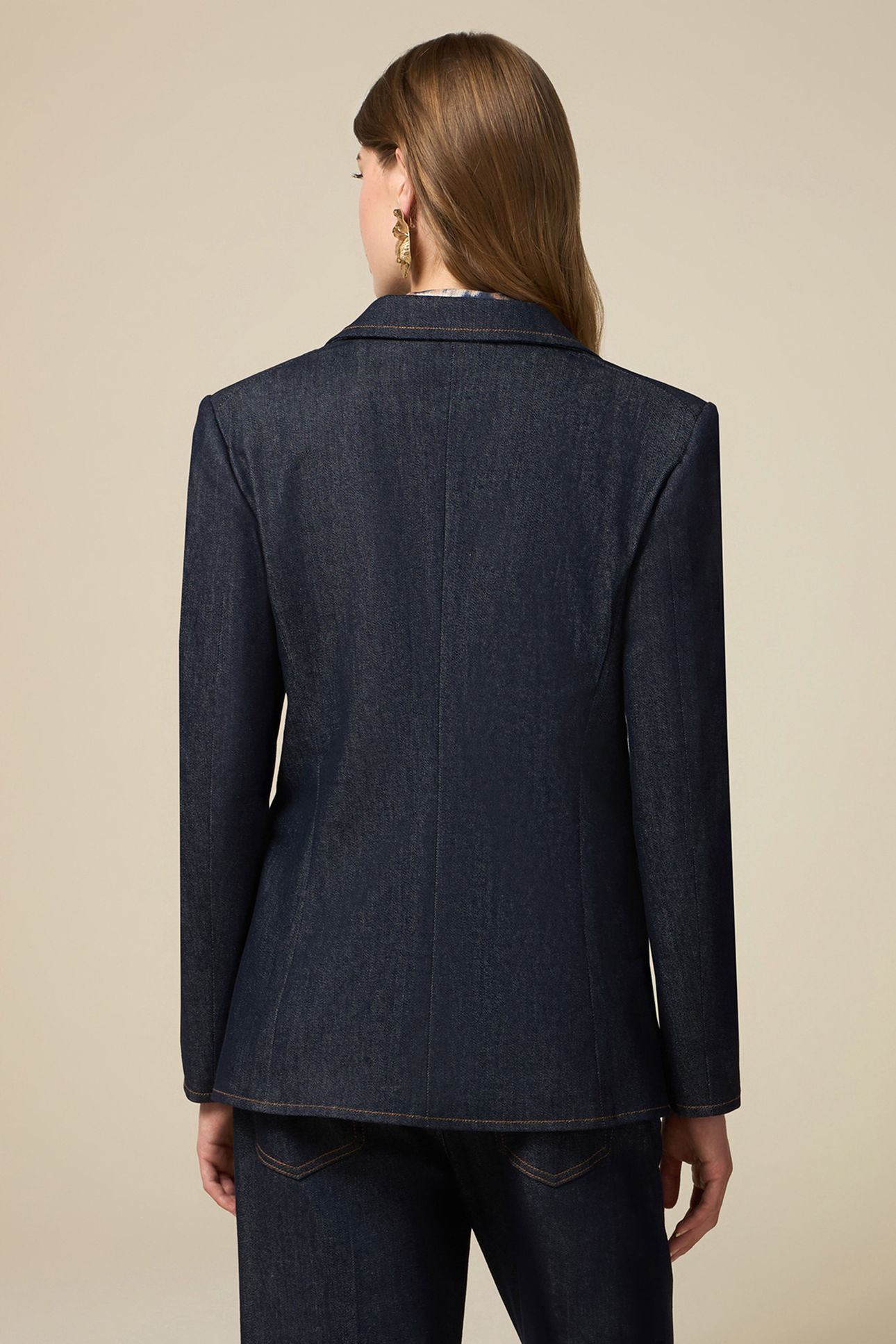 DENIM BLAZER WITH BOWS BLUE 2