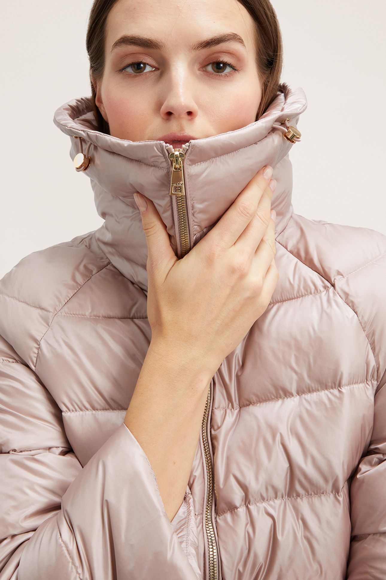 QUILTED NYLON JACKET WITH PADDING PINK 5