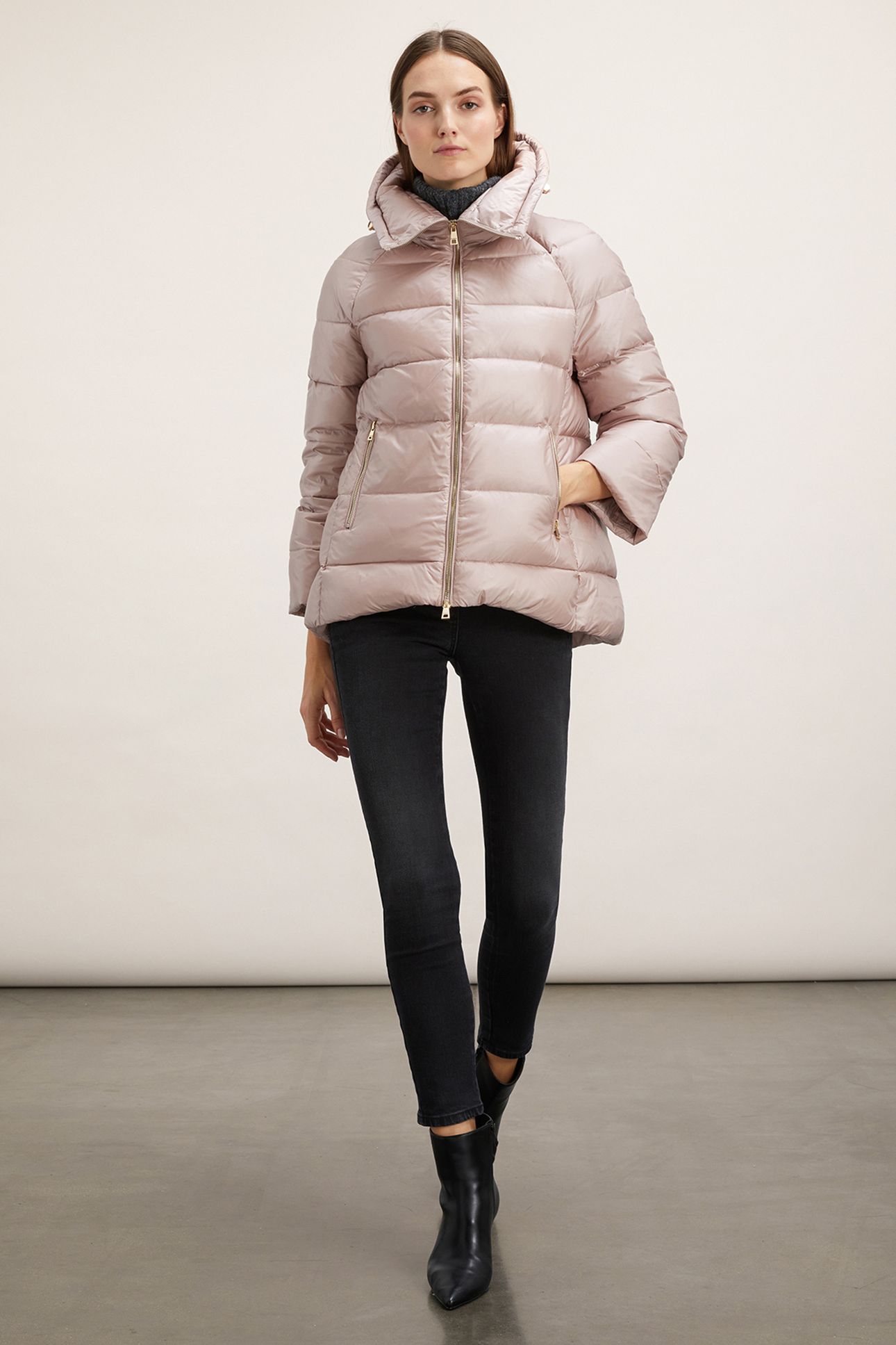 QUILTED NYLON JACKET WITH PADDING PINK 3
