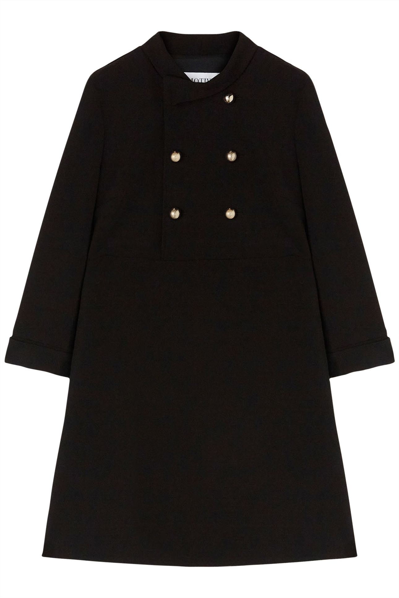 DOUBLE-BREASTED MINIDRESS BLACK 4