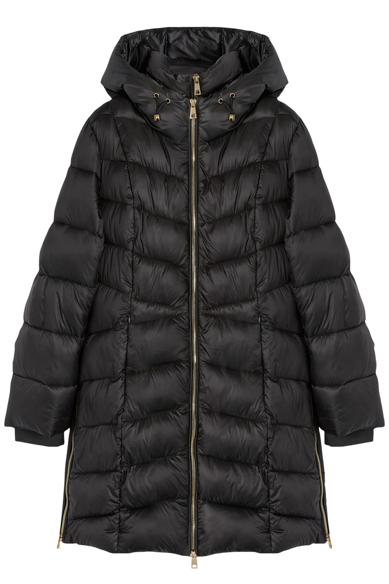 HOODED SLIM DOWN JACKET GREY 4