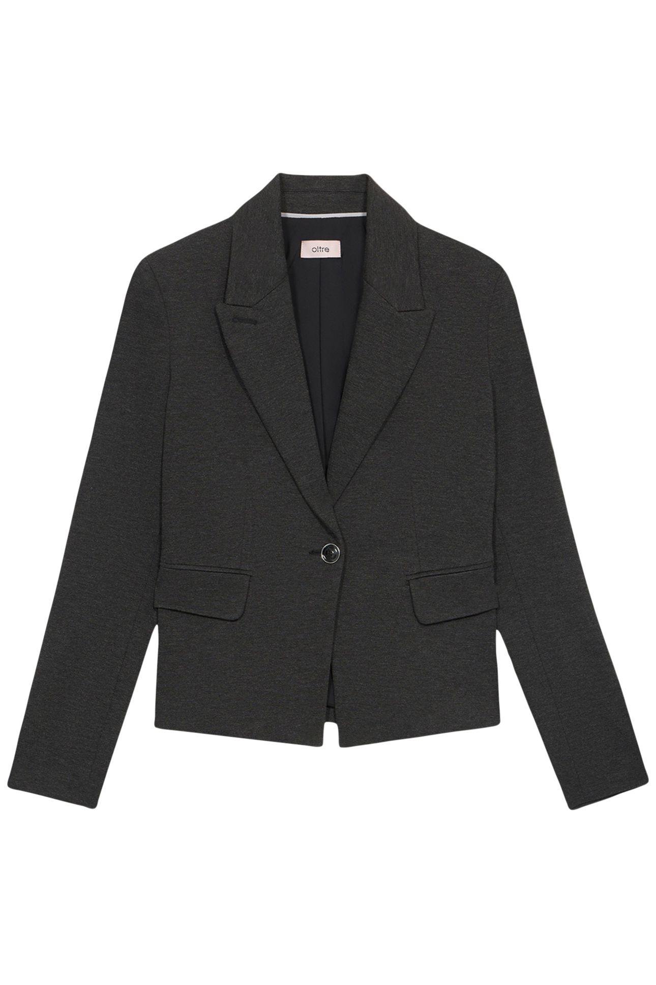 MILANO KNIT FABRIC BLAZER GREY 3