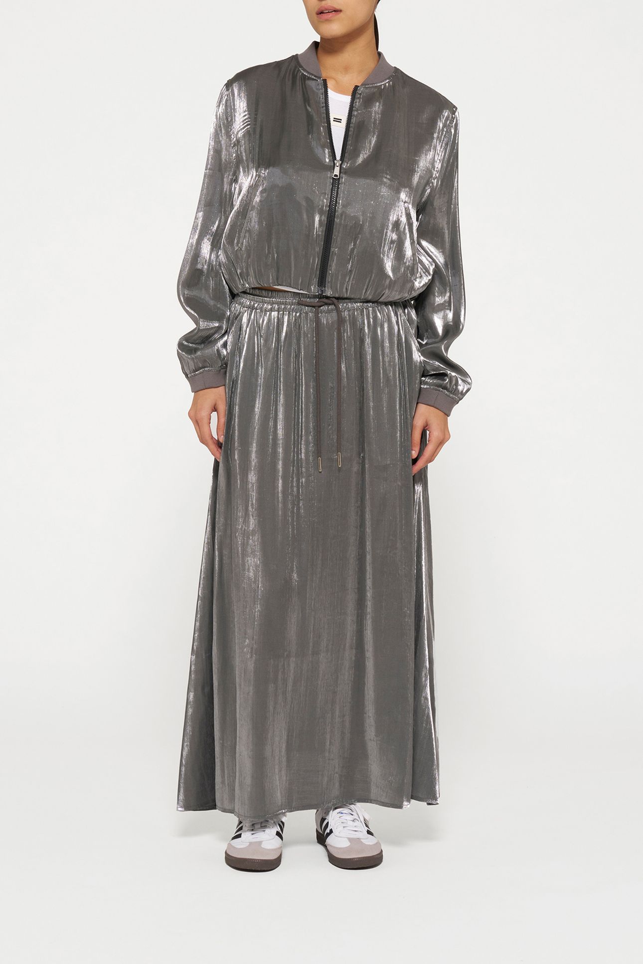 SHINY SKIRT SILVER 6