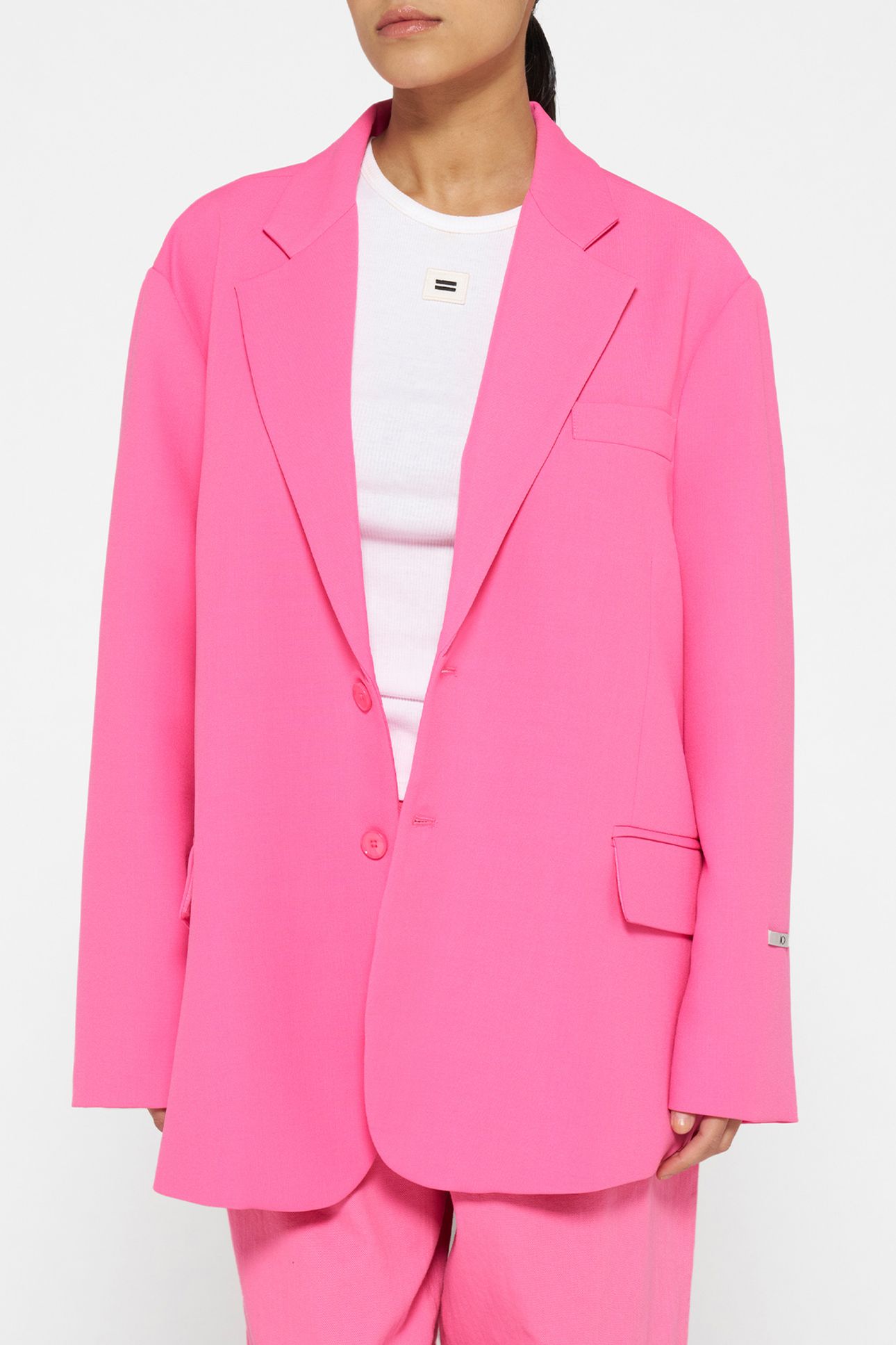 THE POWER BLAZER BRIGHT PINK 1