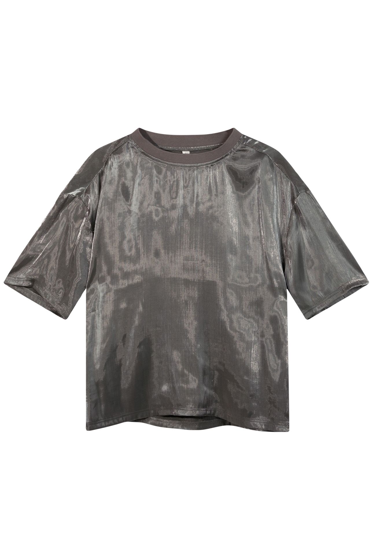 SHINY BLOUSE TEE SILVER 4