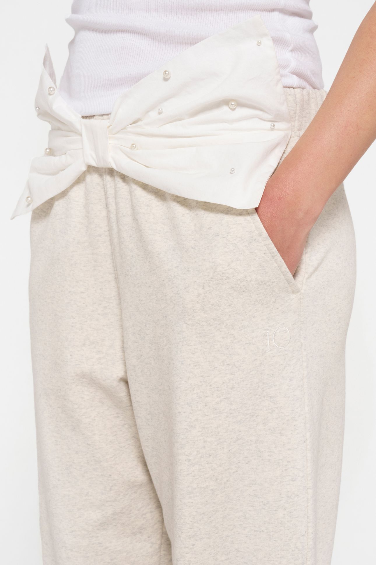 BAR JOGGER EASY BOW SOFT WHITE MELEE 8