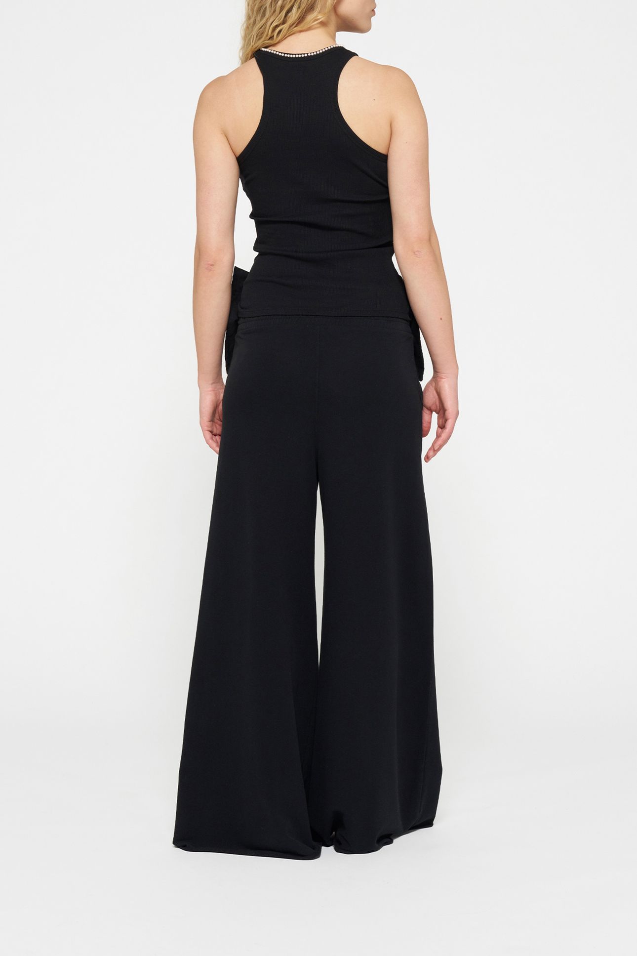 WIDE LEG JOGGER BOW BLACK 3